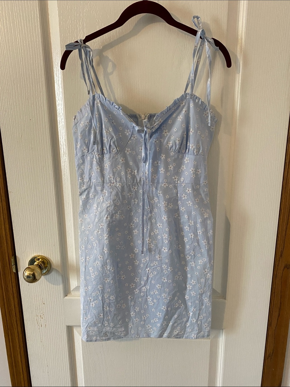 Baby blue floral Sundress